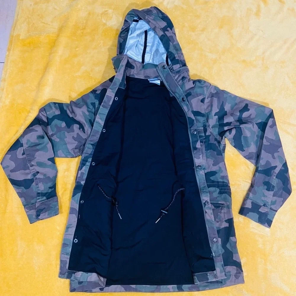 Columbia military denim jacket Camo camouflage style